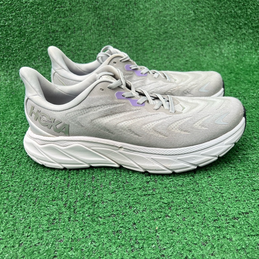 Hoka One One Arahi 6 Harbor Mist Silver Women's Size 9B Used 123195 HMSL